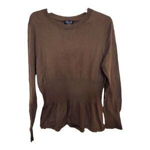Carlisle Alder Cashmere Cotton Sweater Toupe Brown XL Cozy #021